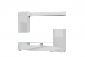 Мебель для гостиной МГС 4 (Белый/Белый глянец) в Полтавке - poltavka.katalogmebeli.com | фото 7