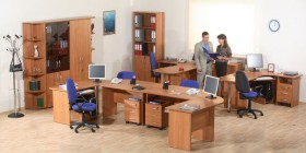 Мебель для персонала Альфа 61 Ольха в Полтавке - poltavka.katalogmebeli.com | фото