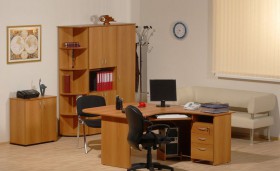 Мебель для персонала Рубин 42 Светлый миланский орех в Полтавке - poltavka.katalogmebeli.com | фото 2