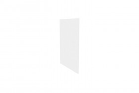 Герда ЛД.272930.000 Фасад панель окончание острова (Белый глянец) в Полтавке - poltavka.katalogmebeli.com | фото
