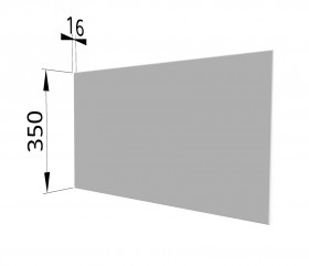 Панель торцевая (для шкафа горизонтального глубокого) ГПГ Ройс (Белый софт) в Полтавке - poltavka.katalogmebeli.com | фото