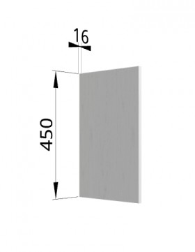 Панель торцевая (для шкафа горизонтального высокого) ВПГ Гарда (Белый) в Полтавке - poltavka.katalogmebeli.com | фото