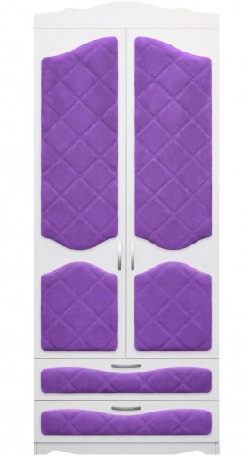 Шкаф 2-х створчатый с ящиками серии Иллюзия 32 Фиолетовый в Полтавке - poltavka.katalogmebeli.com | фото