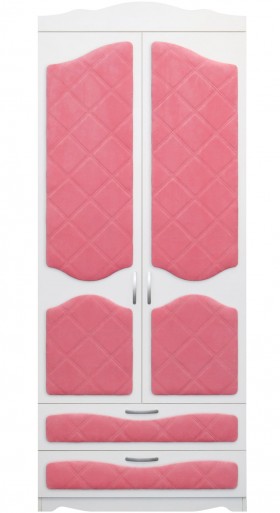 Шкаф 2-х створчатый с ящиками серии Иллюзия 89 Розовый в Полтавке - poltavka.katalogmebeli.com | фото