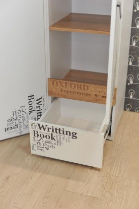 Шкаф для белья «Оксфорд» (Ривьера/Белый с рисунком) в Полтавке - poltavka.katalogmebeli.com | фото 4