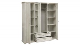 Шкаф для одежды "Сохо" (бетон пайн белый/2 ящика/зеркало) в Полтавке - poltavka.katalogmebeli.com | фото 6