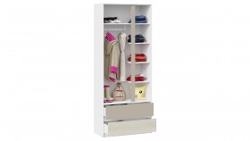 Шкаф для одежды комбинированный «Сканди» Дуб Гарден/Белый/Глиняный серый в Полтавке - poltavka.katalogmebeli.com | фото 3
