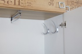 Шкаф для одежды «Оксфорд» (Ривьера/Белый с рисунком) в Полтавке - poltavka.katalogmebeli.com | фото 7