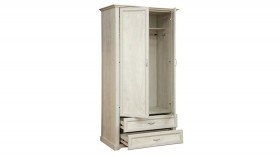 Шкаф для одежды "Сохо" (бетон пайн белый/2 ящика/зеркало) в Полтавке - poltavka.katalogmebeli.com | фото 3