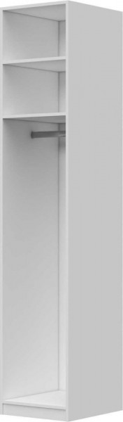 Шкаф ШР-1 зеркало, левый, Вива (Белый/Белый глянец/Платина) в Полтавке - poltavka.katalogmebeli.com | фото 3