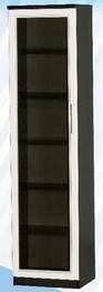 Шкаф средний со стеклодверью ДЛЯ ГОСТИНОЙ ШСС-450 Венге/Дуб выбеленный в Полтавке - poltavka.katalogmebeli.com | фото