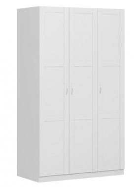 Шкаф трехдверный Пегас сборный белый в Полтавке - poltavka.katalogmebeli.com | фото