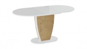 Стол обеденный «Монреаль» Тип 1 (Белый глянец/Бунратти) в Полтавке - poltavka.katalogmebeli.com | фото 2