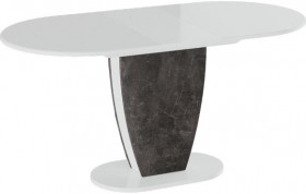 Стол обеденный «Монреаль» Тип 1 (Белый глянец/Моод темный) в Полтавке - poltavka.katalogmebeli.com | фото 2