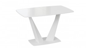 Стол раздвижной «Фабио» Тип 1 Белый в Полтавке - poltavka.katalogmebeli.com | фото 4