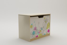 Ящик для игрушек Флёр (Белый/корпус Клен) в Полтавке - poltavka.katalogmebeli.com | фото