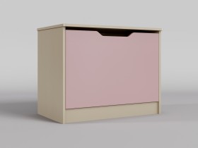 Ящик для игрушек Грэйси (Розовый/корпус Клен) в Полтавке - poltavka.katalogmebeli.com | фото
