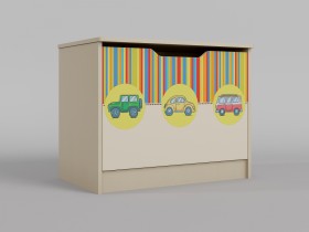 Ящик для игрушек Клаксон (Бежевый/корпус Клен) в Полтавке - poltavka.katalogmebeli.com | фото